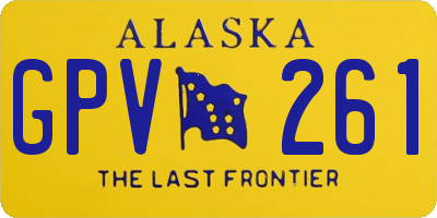 AK license plate GPV261