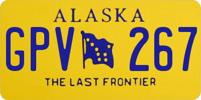 AK license plate GPV267