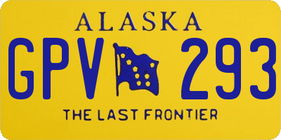 AK license plate GPV293