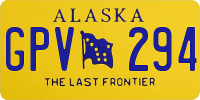 AK license plate GPV294