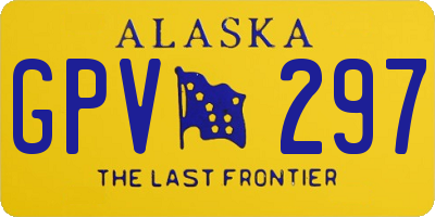 AK license plate GPV297