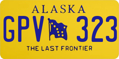AK license plate GPV323