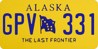 AK license plate GPV331