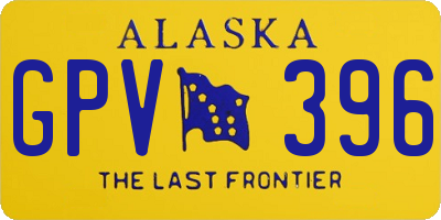AK license plate GPV396