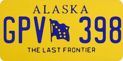 AK license plate GPV398