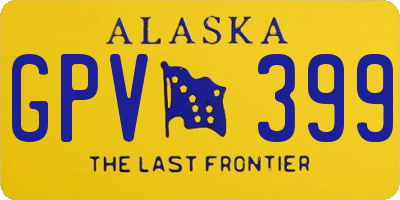 AK license plate GPV399