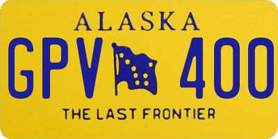 AK license plate GPV400