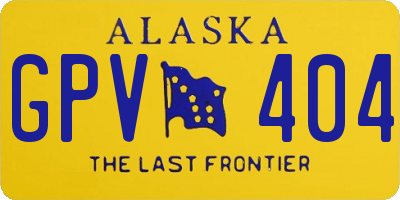AK license plate GPV404