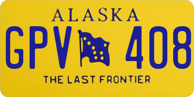 AK license plate GPV408