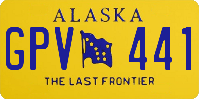 AK license plate GPV441