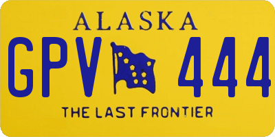 AK license plate GPV444