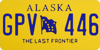 AK license plate GPV446