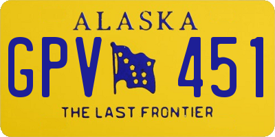AK license plate GPV451