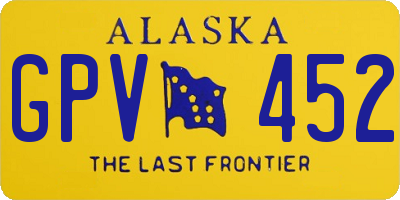 AK license plate GPV452
