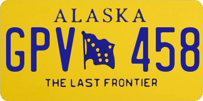 AK license plate GPV458
