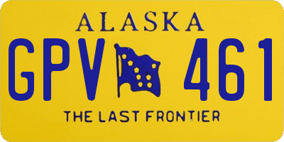 AK license plate GPV461