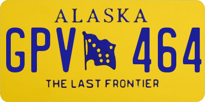 AK license plate GPV464