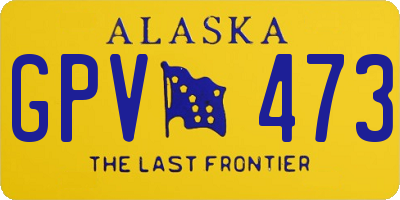 AK license plate GPV473