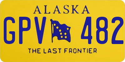 AK license plate GPV482