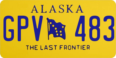 AK license plate GPV483
