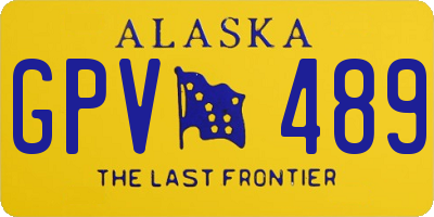 AK license plate GPV489