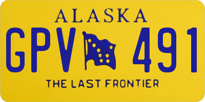 AK license plate GPV491