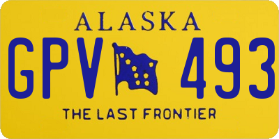 AK license plate GPV493