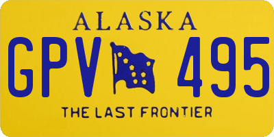 AK license plate GPV495
