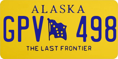 AK license plate GPV498