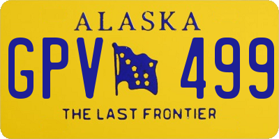 AK license plate GPV499