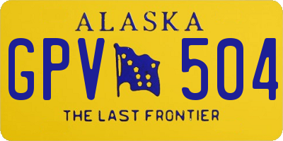AK license plate GPV504