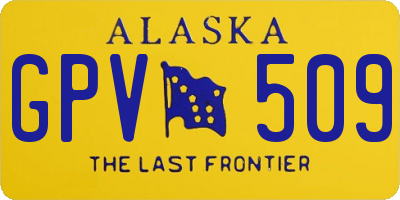 AK license plate GPV509
