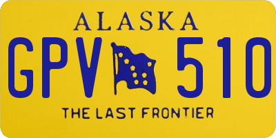 AK license plate GPV510