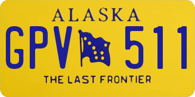 AK license plate GPV511