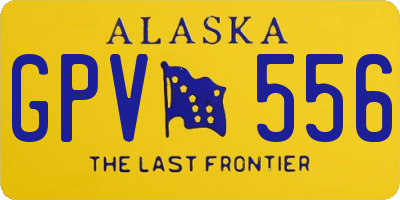AK license plate GPV556
