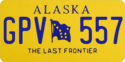 AK license plate GPV557