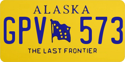 AK license plate GPV573