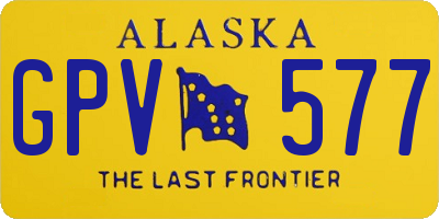 AK license plate GPV577