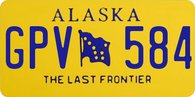 AK license plate GPV584
