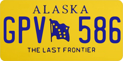 AK license plate GPV586