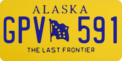 AK license plate GPV591