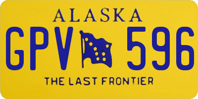 AK license plate GPV596