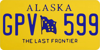 AK license plate GPV599