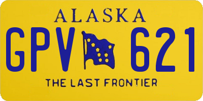 AK license plate GPV621
