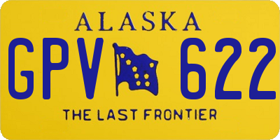 AK license plate GPV622