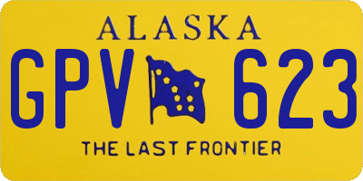 AK license plate GPV623