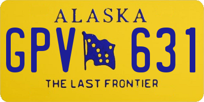 AK license plate GPV631