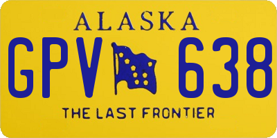 AK license plate GPV638