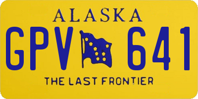 AK license plate GPV641