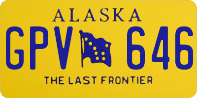 AK license plate GPV646